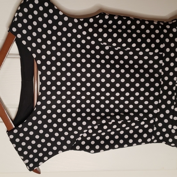 Windsor Black & White Polka Dot Dress - Picture 10 of 13